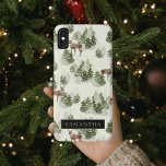 Capa Para iPhone Da Case-Mate Padrão Invisível da Floresta de Inverno da Aquarel<br><div class="desc">Abraçar a beleza serena do inverno com nosso Padrão Invisível da Floresta de Inverno de Aquarela. Este belo design capta a essência encantadora de uma floresta coberta de neve,  perfeita para adicionar um toque de magia sazonal à sua vida.</div>
