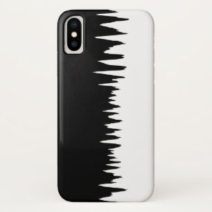 Capa Para iPhone Da Case-Mate Padrão legal de Zigzag branco e preto