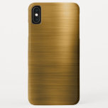 Capa Para iPhone Da Case-Mate Padrão Metálico de Folha de Ouro e Luxo<br><div class="desc">Monograma de Aço Inoxidável Metálico sem Aço Simples e Elegante com Folha de Ouro Lúxios Metálicos. Este caso de padrão pode ser personalizado para incluir seu primeiro nome. Entre em contato com o designer para obter produtos correspondentes personalizados.</div>