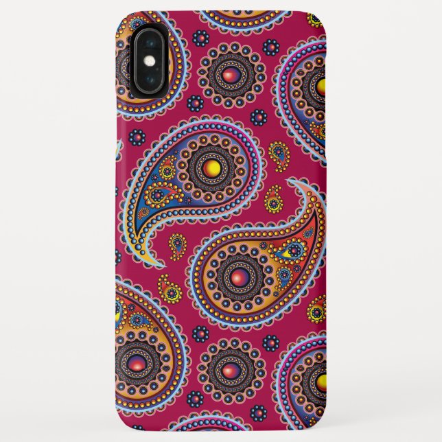Capa Para iPhone, Case-Mate Padrão Moderno Chic Paisley Feminino e Elegante (Verso)