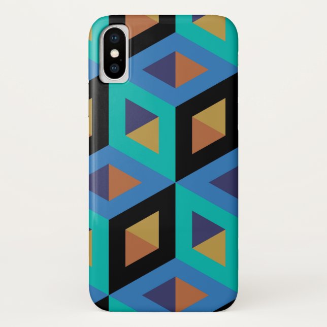 Capa Para iPhone, Case-Mate Padrão Mosaico de Hexágonos Decorativos (Verso)