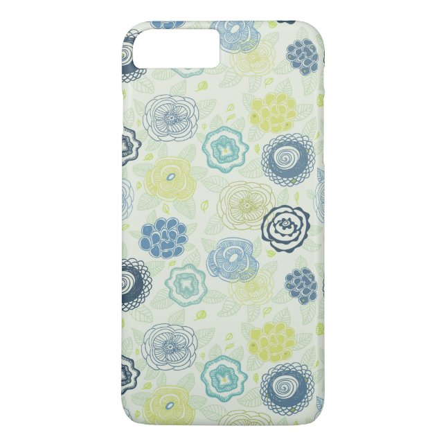 Capa Para iPhone, Case-Mate padrão Na moda floral com flores bonitas (Verso)