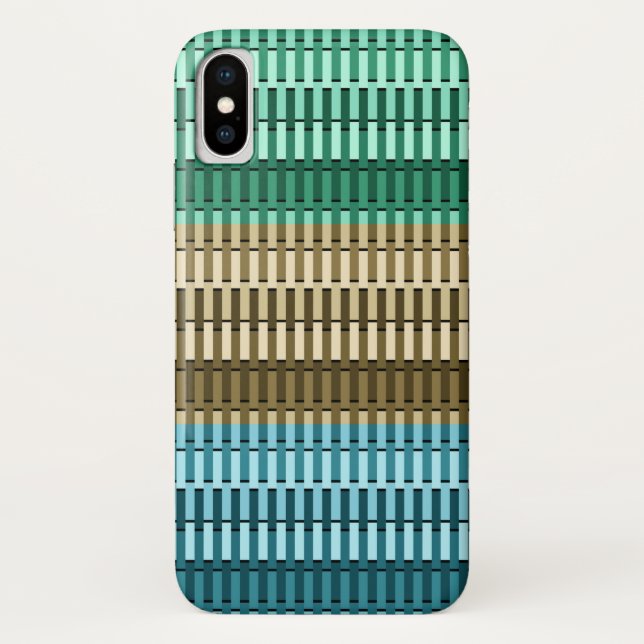 Capa Para iPhone, Case-Mate Padrão Na moda Verde Amarelo moderno de Abstrato (Verso)