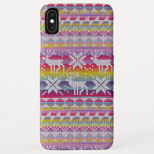 Capa Para iPhone Da Case-Mate Padrão Nórdico de Natal Colortivo de Inverno
