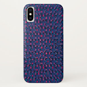 Capa Para iPhone Da Case-Mate Padrão retroativo azul e rosa