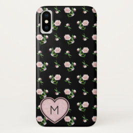 Capa Para iPhone Da Case-Mate Padrão Rosa Cor-de-Rosa Incrível Monograma