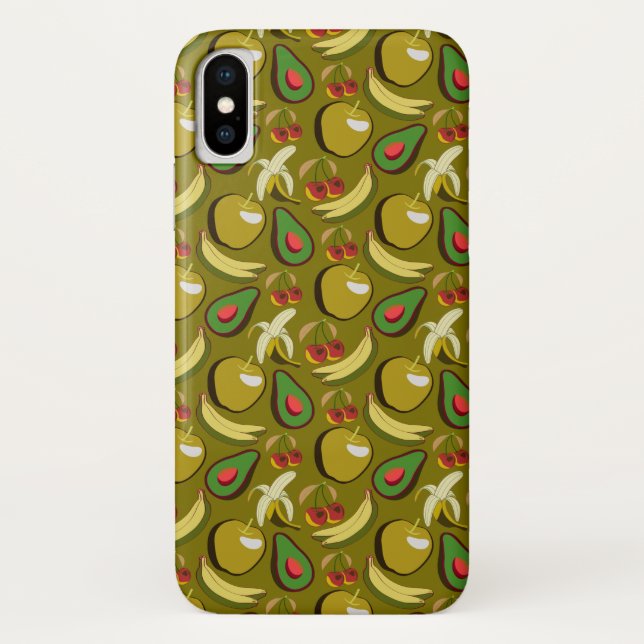 Capa Para iPhone, Case-Mate Padrão sem descontinuidades da fruta tropical amar (Verso)