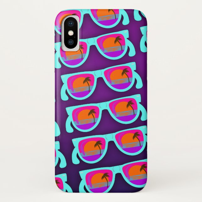 Capa Para iPhone, Case-Mate Padrão Super Sunset Shades (Verso)