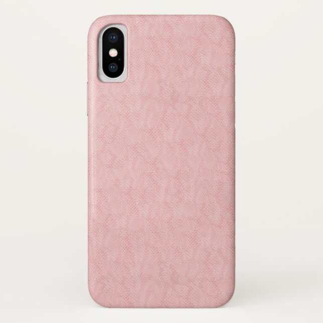 Capa Para iPhone, Case-Mate Padrão Sutil Pink Snakeskin (Verso)