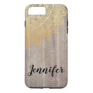 Capa iPhone 8 Plus/7 Plus Padrão Tribal Chic preto