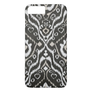 Capa Para iPhone Da Case-Mate Padrão tribal ikat masculino preto e branco legal