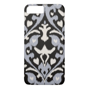 Capa Para iPhone Da Case-Mate Padrão tribal legal preto e branco de ikat masculi