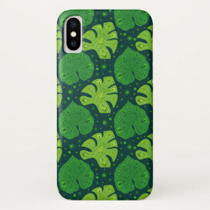 Capa Para iPhone Da Case-Mate Padrão tropical com folhas de líana e monstera