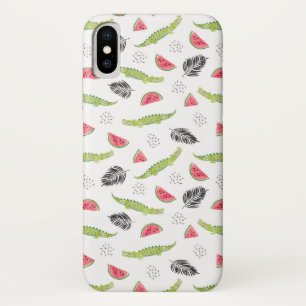 Capa Para iPhone Da Case-Mate Padrão Tropical de Melancia e Crocodilo