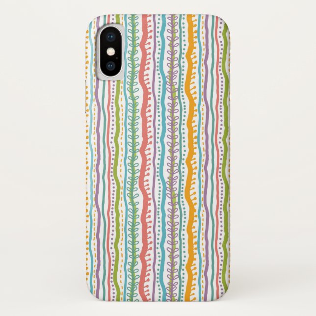 Capa Para iPhone, Case-Mate Padrão vertical de distribuição de Abstrato (Verso)