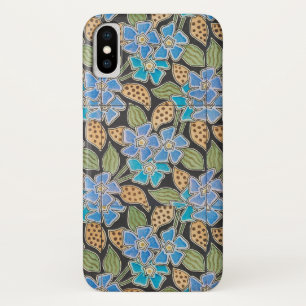 Capa Para iPhone Da Case-Mate Padrão Vinca das Flores Azuis