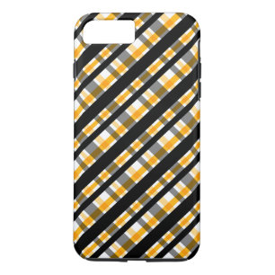 Capa iPhone 8 Plus/7 Plus Padrão Xadrez Diagonal Outono Moderno