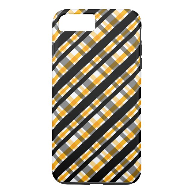 Capa Para iPhone, Case-Mate Padrão Xadrez Diagonal Outono Moderno (Verso)