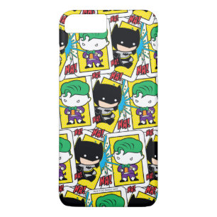 Capa iPhone 8 Plus/7 Plus Padrões de Cartão de Joker e Batman