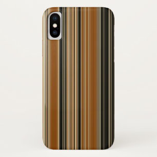 Capa Para iPhone Da Case-Mate Padrões de sela castanho e riscado preto