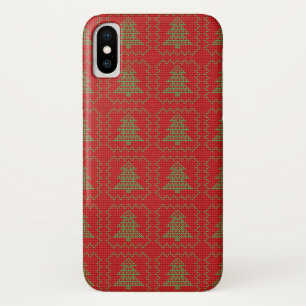 Capa Para iPhone Da Case-Mate Padrões de suéter feio da árvore de Natal Cozy
