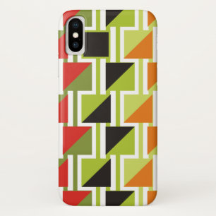 Capa Para iPhone Da Case-Mate Padrões trange retrorreflectores e quadrados verde