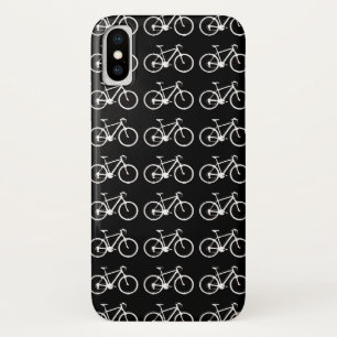 Capa Para iPhone X Padronização de bicicletas brancas e pretas