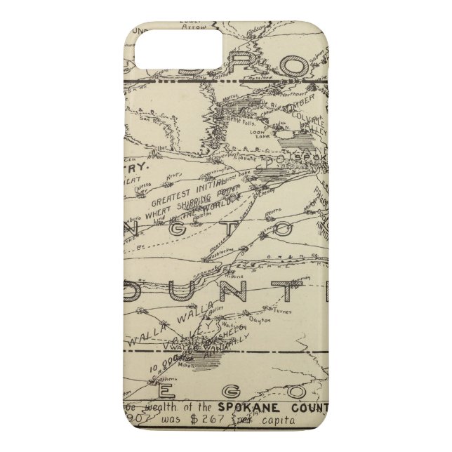 Capa Para iPhone, Case-Mate País de Spokane (Verso)