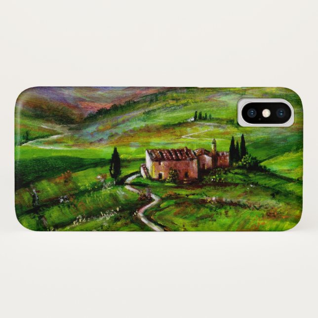 CAPA PARA iPhone, Case-Mate  PAISAGEM DA TÚSCULA COM COLINAS VERDE (Verso (Horizontal))