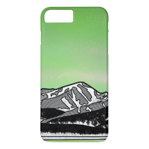 Capa iPhone 8 Plus/7 Plus Paisagem de Montanha Verde do Monte Elbret