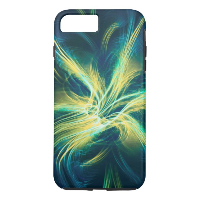 Capa Para iPhone, Case-Mate Paleta azul de Flor Fractal/Phone / iPad (Verso)