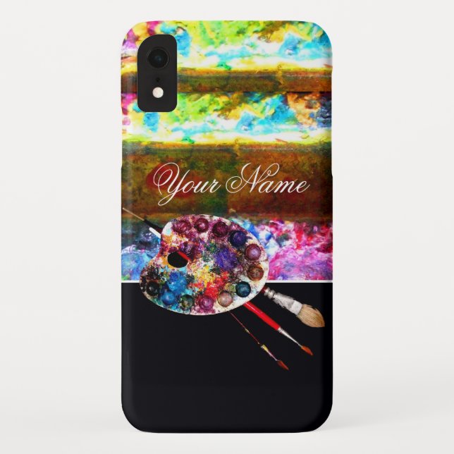 Capa Para iPhone, Case-Mate PALETA DE COR ARTISTA, Preto (Verso)
