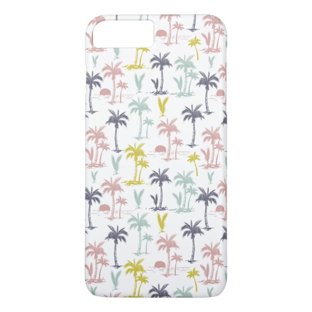 Capa Para iPhone, Case-Mate Palmeira Pastel pelo teste padrão da praia (Verso)