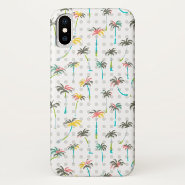 Capa Para iPhone, Case-Mate Palmeiras da aguarela (Verso)