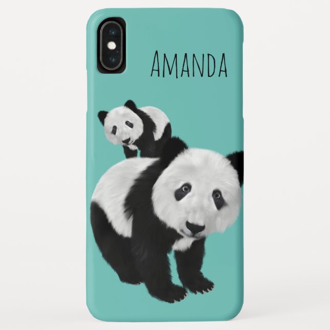 Capa Para iPhone, Case-Mate Pandas Super-Cutas Personalizadas - Colo Alterável (Verso)