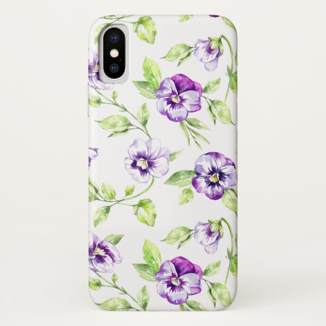 Capa Para iPhone, Case-Mate Pansy Watercolor iPhone / iPad (Verso)