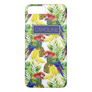 Capa Para iPhone Da Case-Mate Papagaios E Frutas Tropicais Adicione Seu Nome