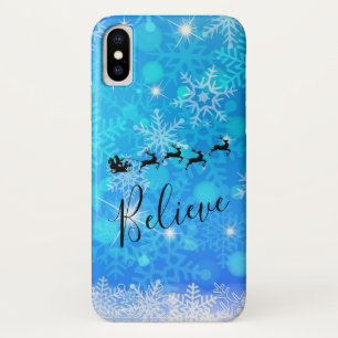 Capa Para iPhone Da Case-Mate Papai Noel e sua Rebelde Voadora - Acredite