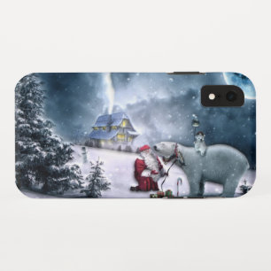 Capa Para iPhone Da Case-Mate Papai Noel e Urso Polar