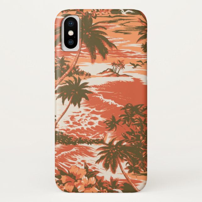 Capa Para iPhone, Case-Mate Papaya Cênico da Ilha de Napili Bay (Verso)