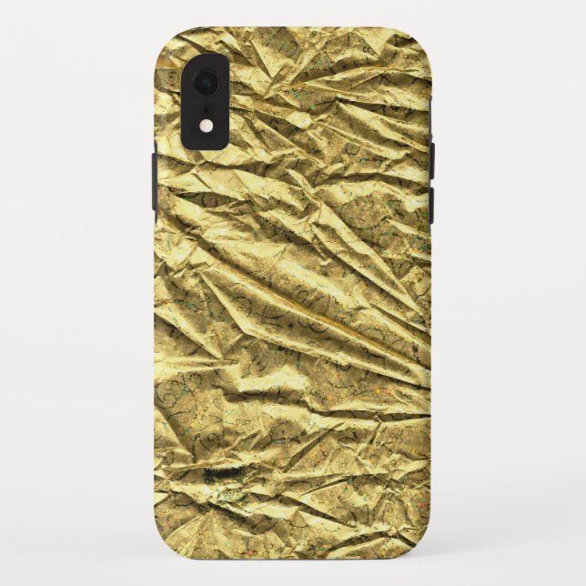 Capa Para iPhone, Case-Mate Papel alumínio dourado brilhante (Verso)
