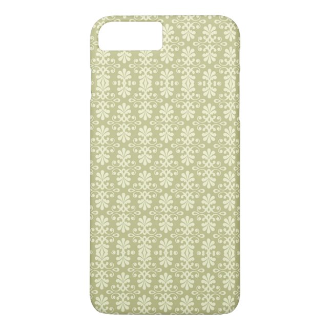Capa Para iPhone, Case-Mate Papel de parede floral do damasco (Verso)