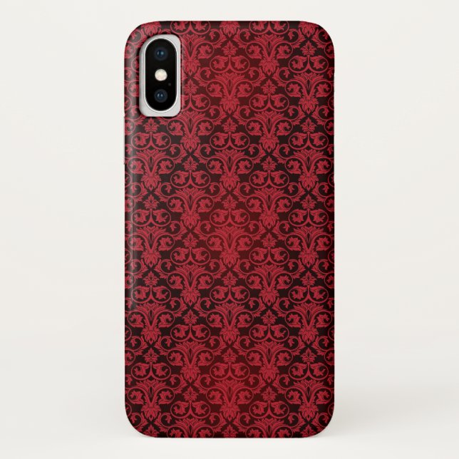 Capa Para iPhone, Case-Mate Papel de parede vermelho 2 (Verso)