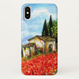 Capa Para iPhone Da Case-Mate PAPOILAS EM TOSCÂNIA/paisagem com campos de flor
