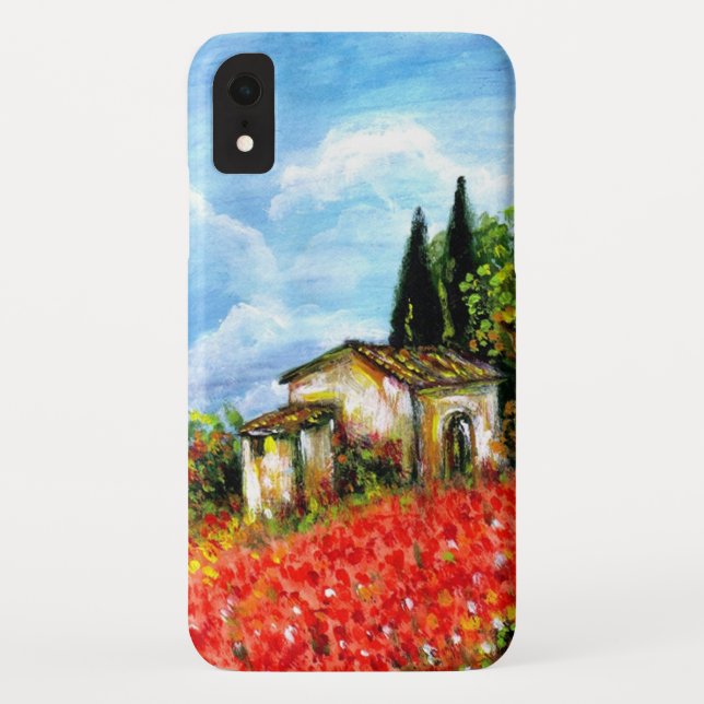 Capa Para iPhone, Case-Mate PAPOULAS NA TOSCANA / Paisagem com Campos de Flore (Verso)