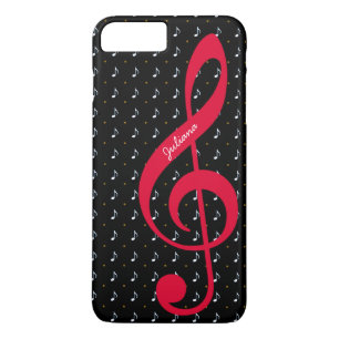 Capa Para iPhone Da Case-Mate para ela uma música personalizada do clef de