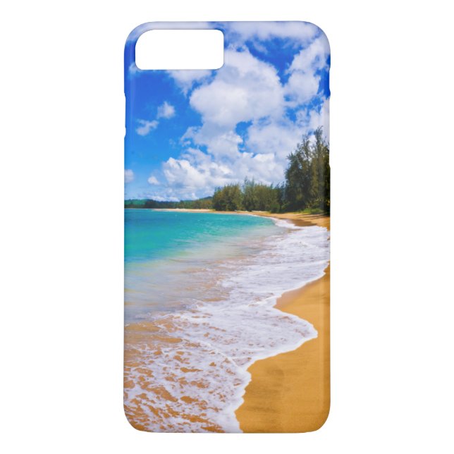Capa Para iPhone, Case-Mate Paraíso de praia tropical, Havaí (Verso)