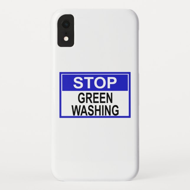 Capa Para iPhone, Case-Mate Parar Sinal de Lavagem em Verde (Verso)