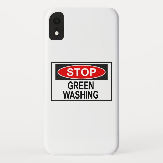 Capa Para iPhone, Case-Mate Parar Sinal de Lavagem em Verde (1) (Verso)