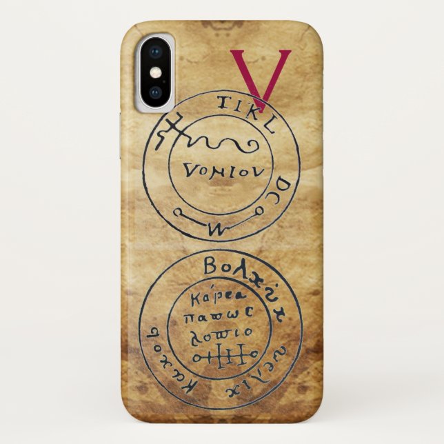 CAPA PARA iPhone, Case-Mate  PARCHE DE MAPAS DO TRATAMENTO ANTICO TALISMAN/PIRA (Verso)